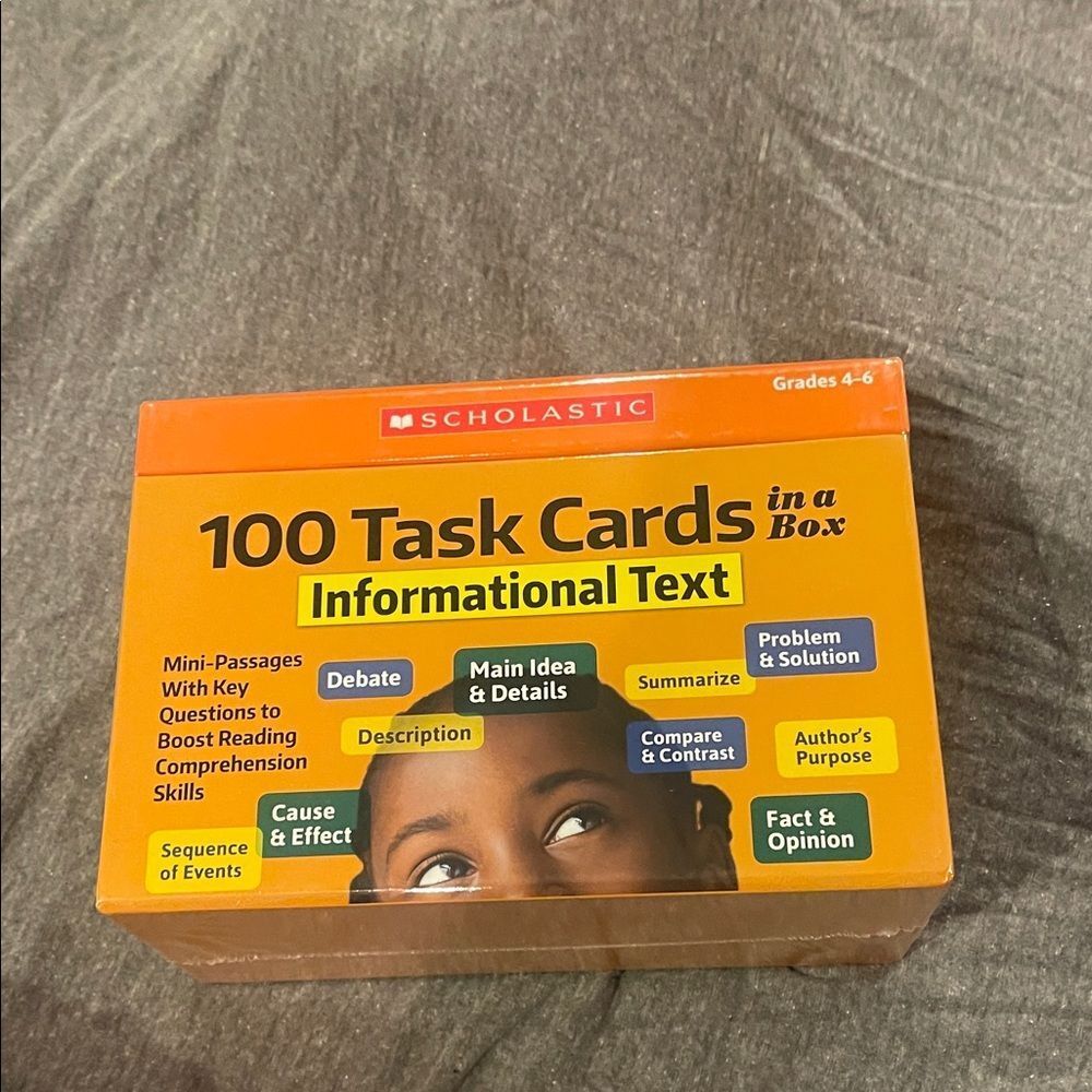 Scholastic reading comprehension cards grades 4–6 NEW